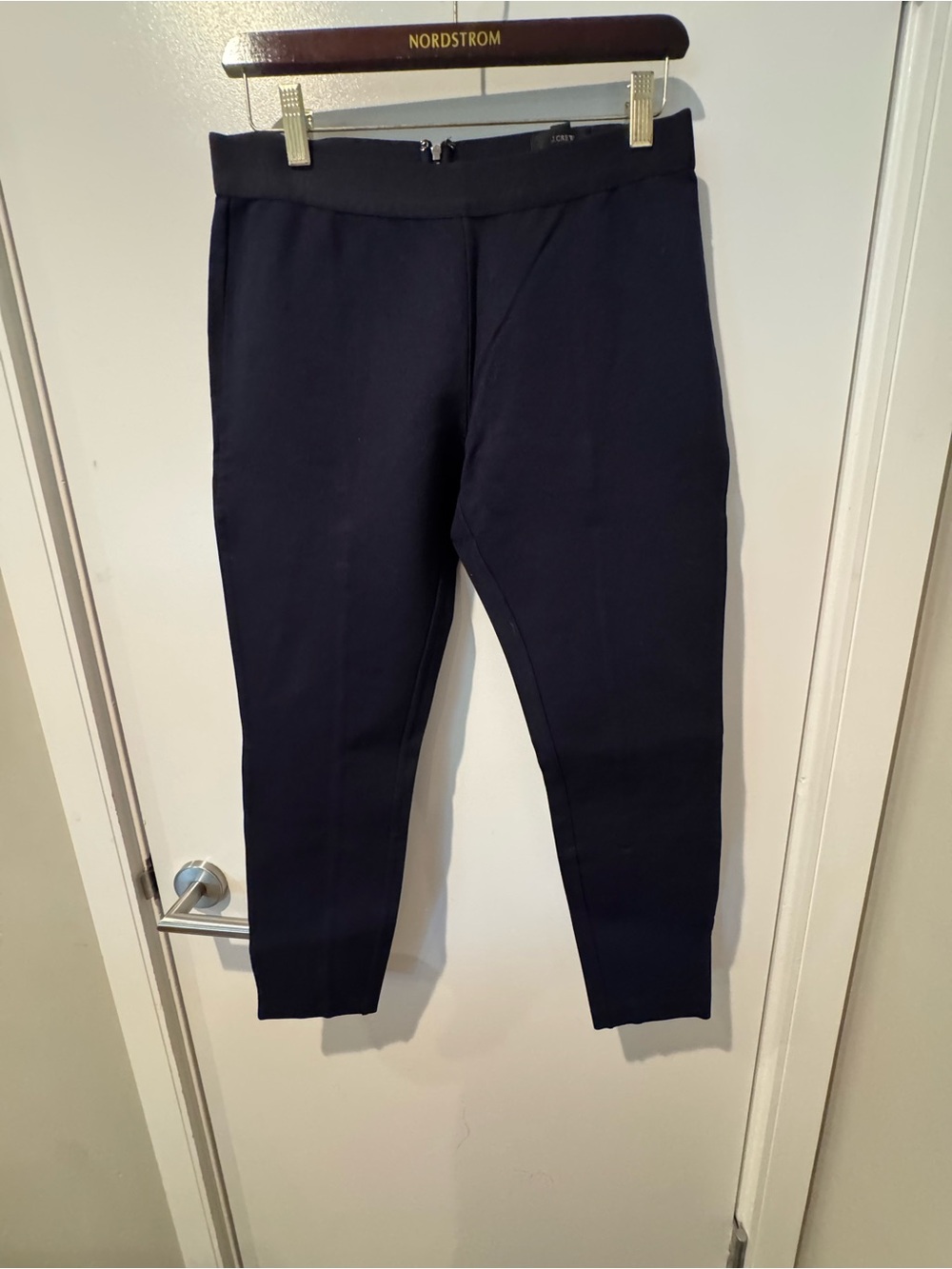J. Crew Womens Navy Ankle Cropped Pants Size 10S (10 Short)